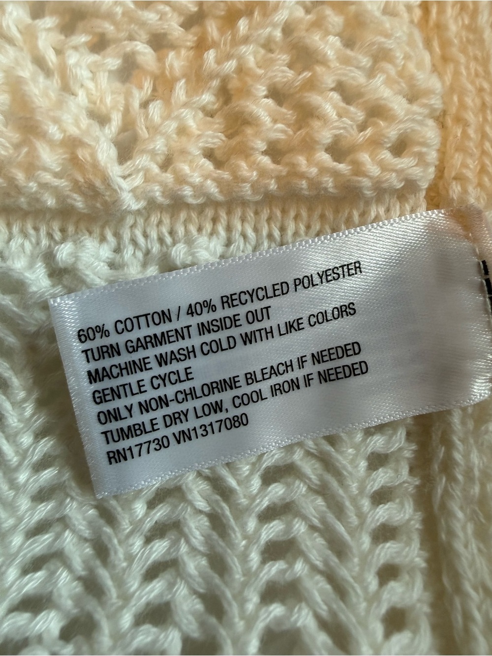 A New Day Cream Open Knit Sweater Vest – Size Medium 🧶🤍 - Picture 9 of 11